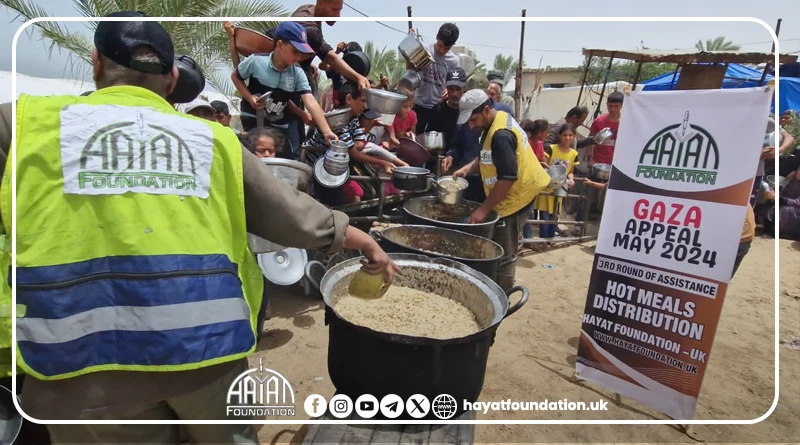 Delivering Lifesaving Meals to Families in Gaza: Hayat Foundation’s 2nd Round of Hot Meal Distribution